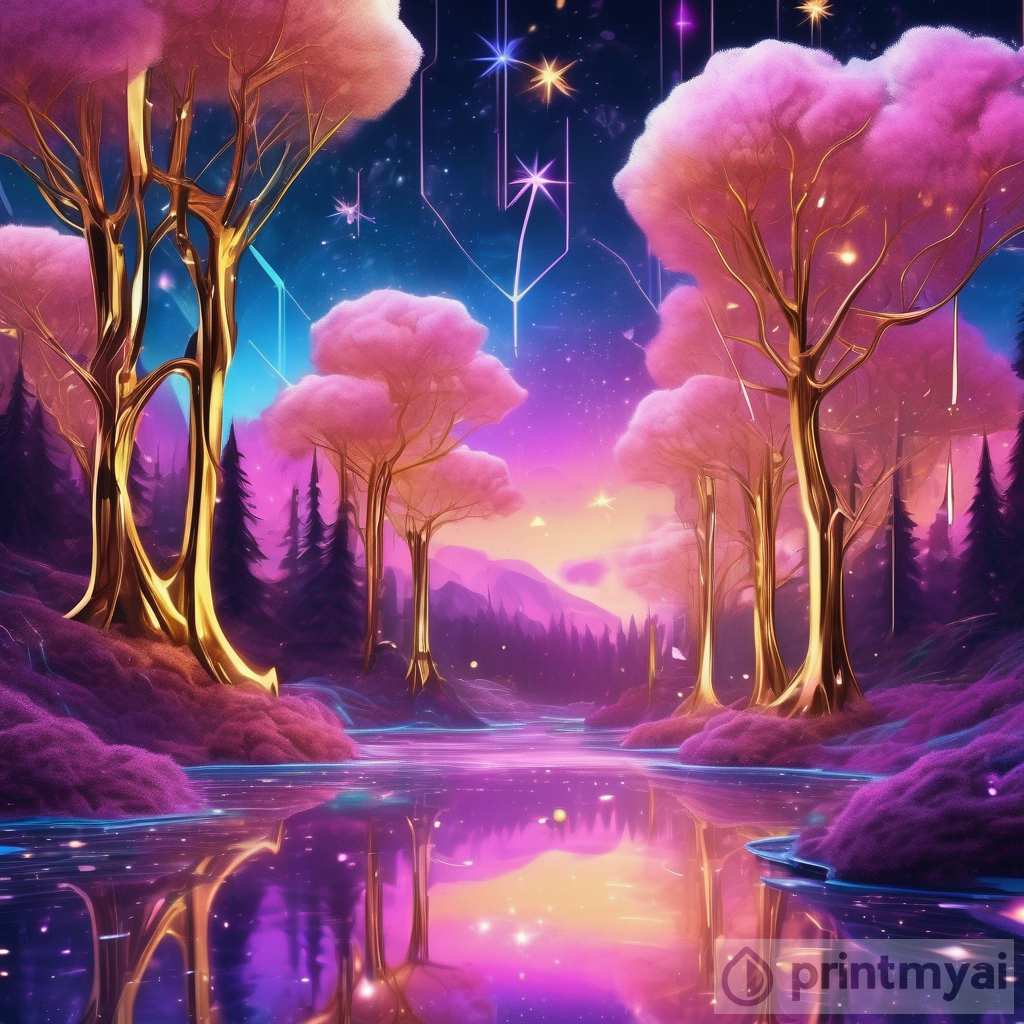 Designing a Surreal Landscape: Crystal Trees and Liquid Gold Rivers