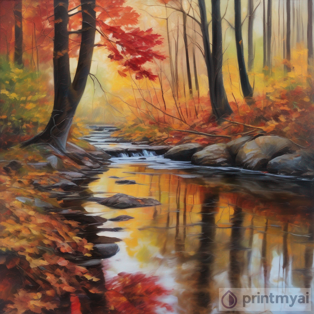 The Magic of Oil Paintings: Autumn Leaves & Clear Streams