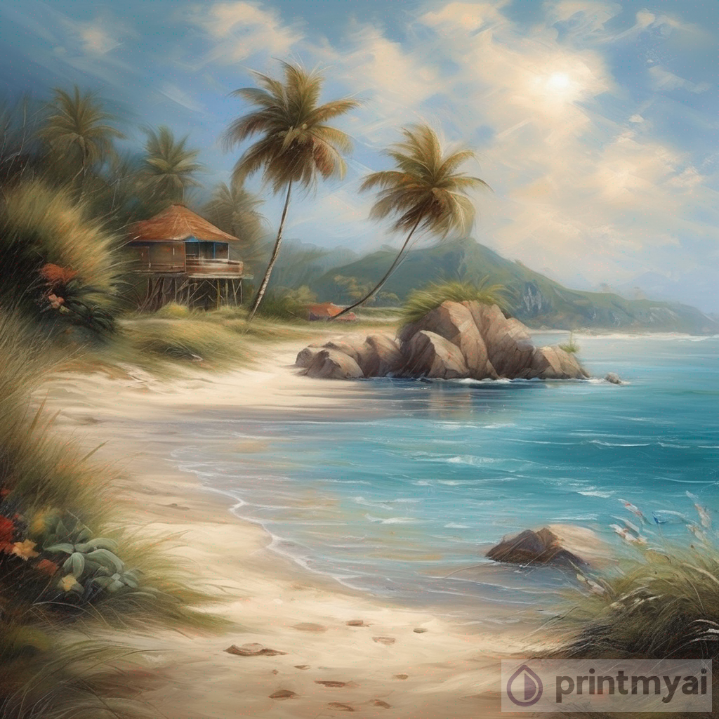 The Charm of Beautiful Beach Paintings: Aesthetic and Meaning