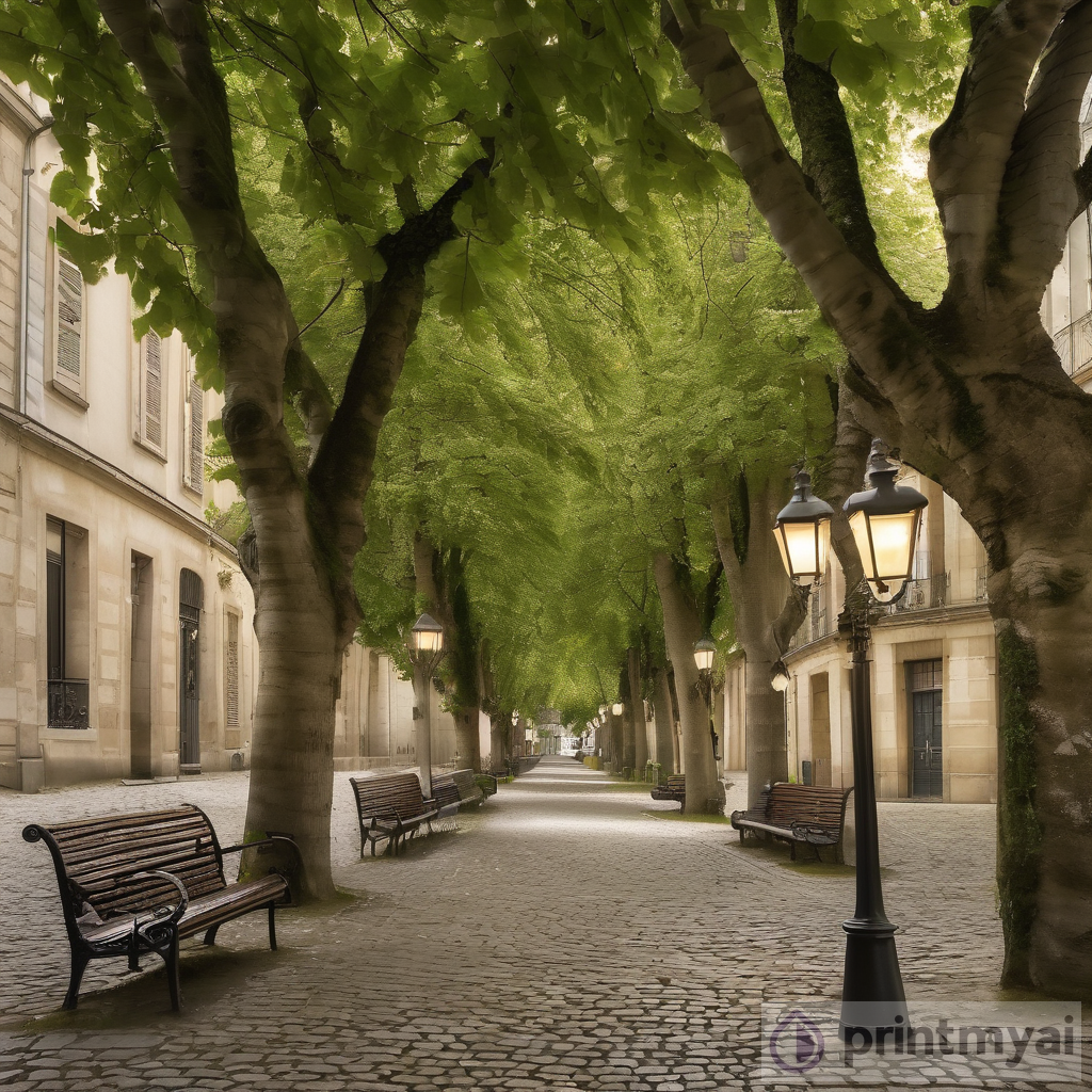 Experience the Enchanting Charm of a Gas Lit Cobblestone Street in France
