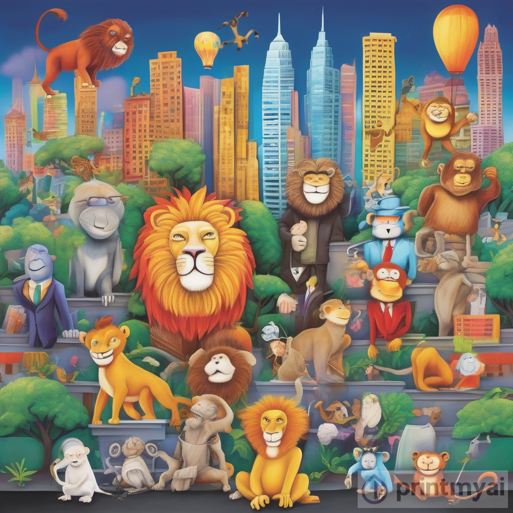 Animal Kingdom: A Whimsical and Vibrant Art Scene