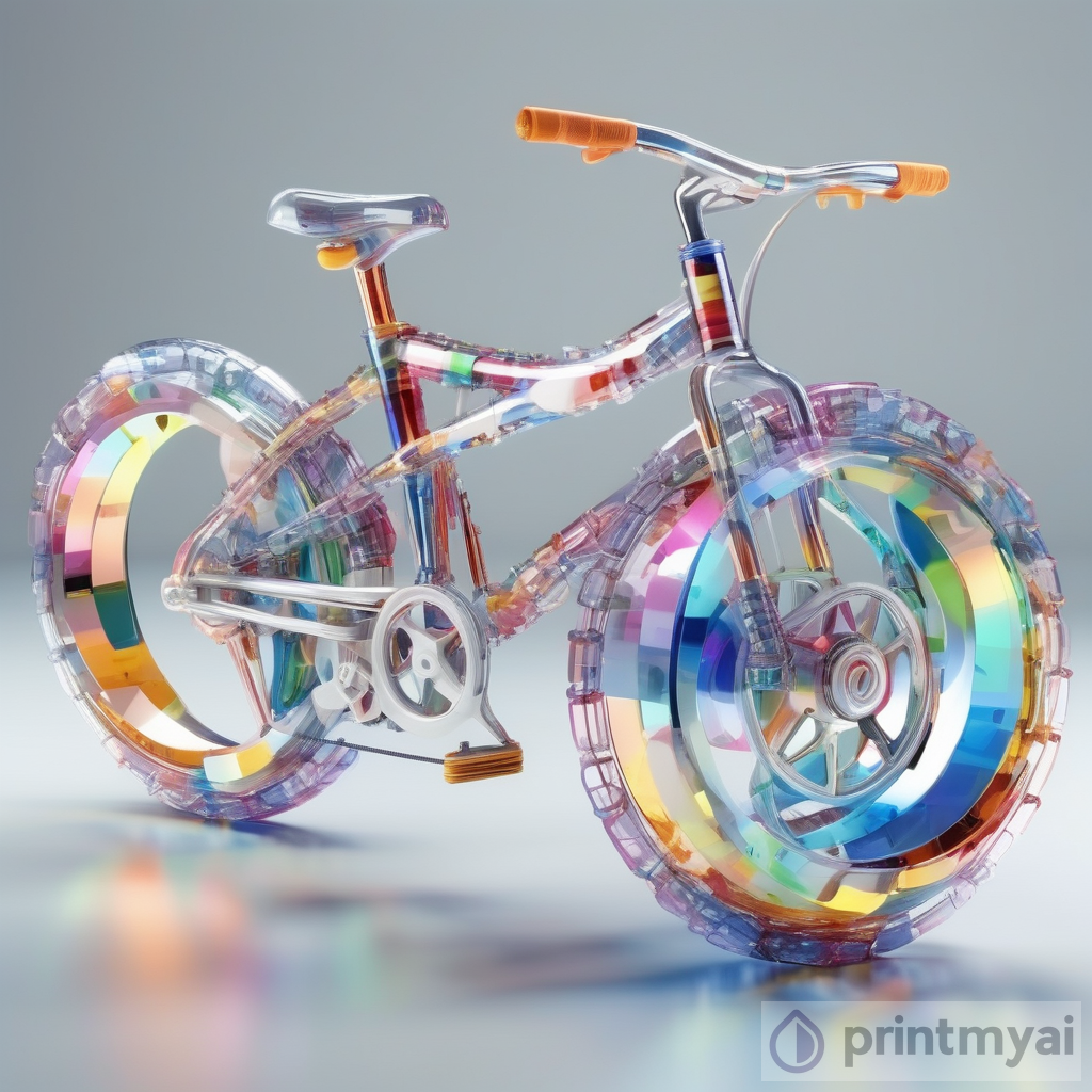 Plastic Bicycle: A Hyperrealistic 3D Render by Cinema 4D