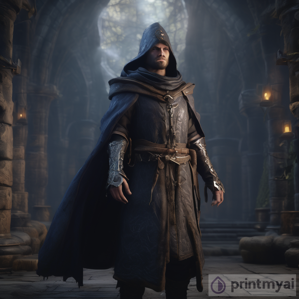 Dark Mage of Camelot - A Medieval-Inspired Character in Digital 3D Art