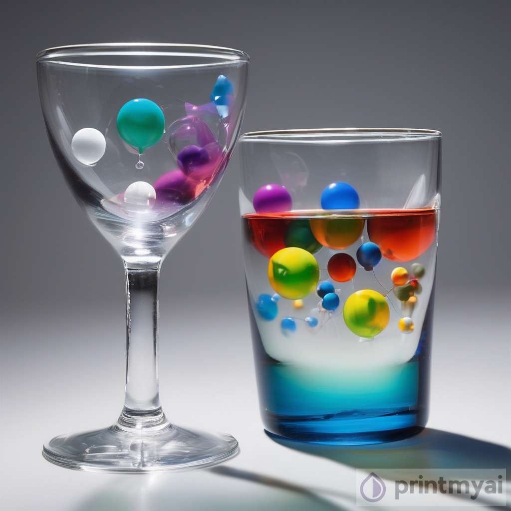 Close-up Designer Glass: Helium Element Photography