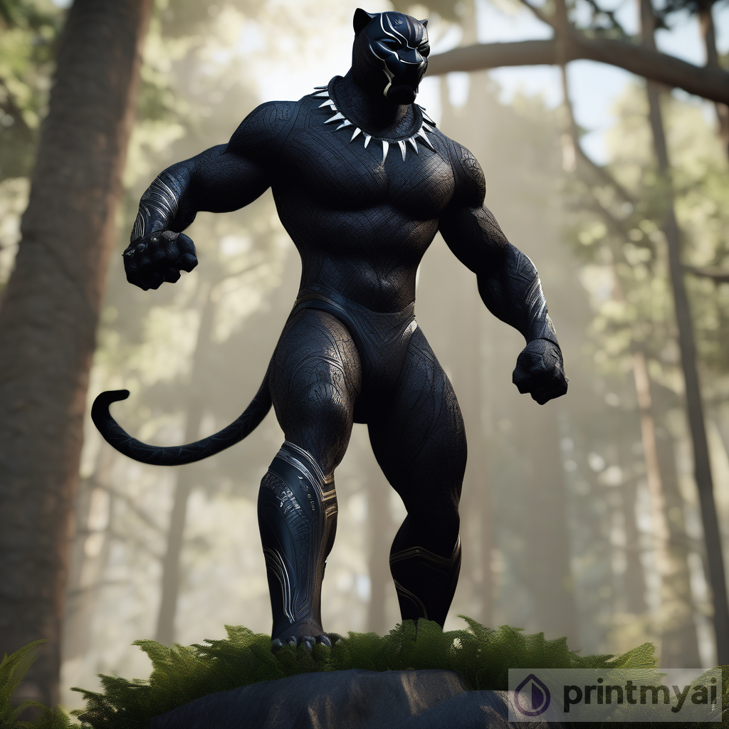 Manly's Black Panther: Unreal Engine 5, Kushan Empire, Maori Art - Hercule Seghers