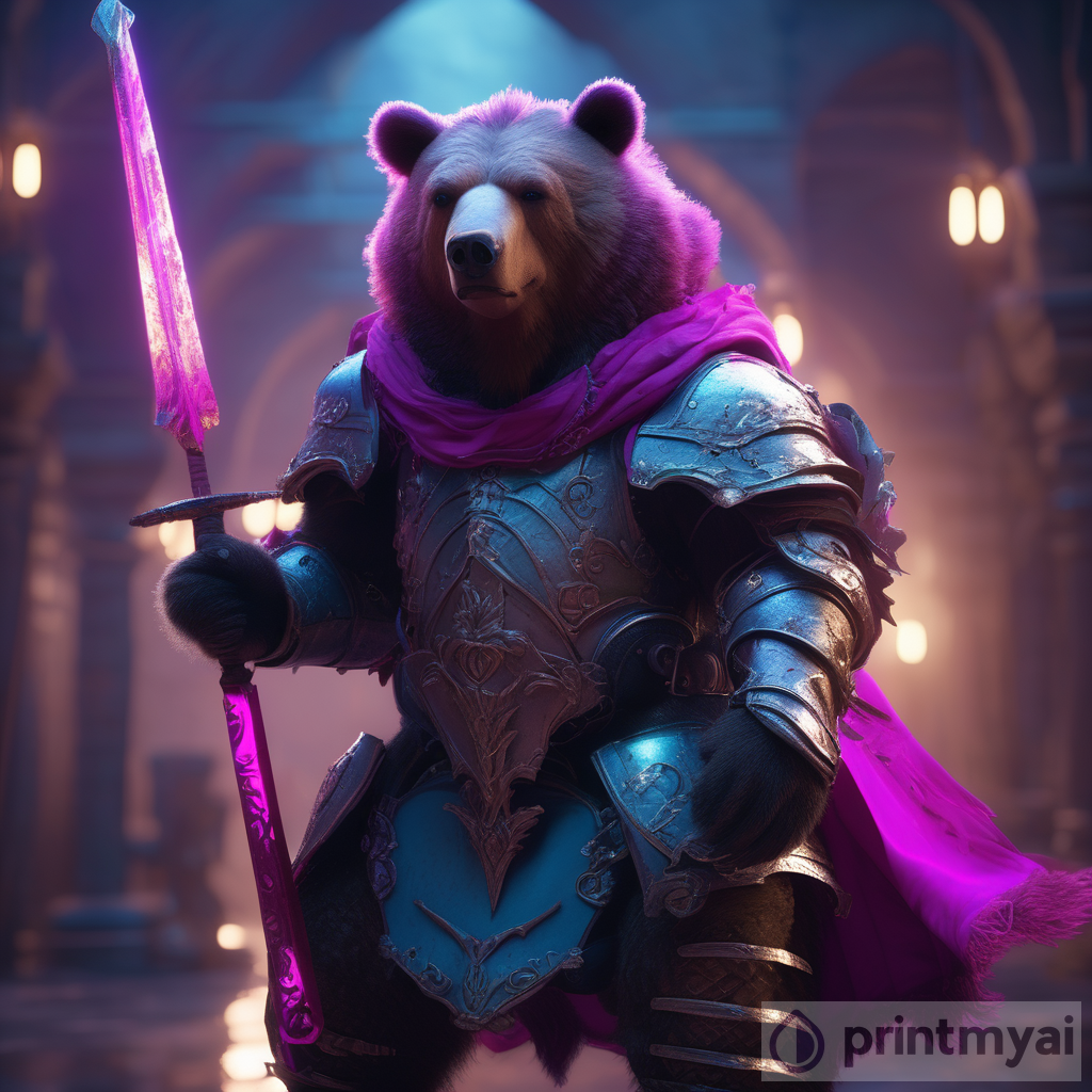 Playful Character Designs: The Armored Bear in a Dark Fantasy Setting