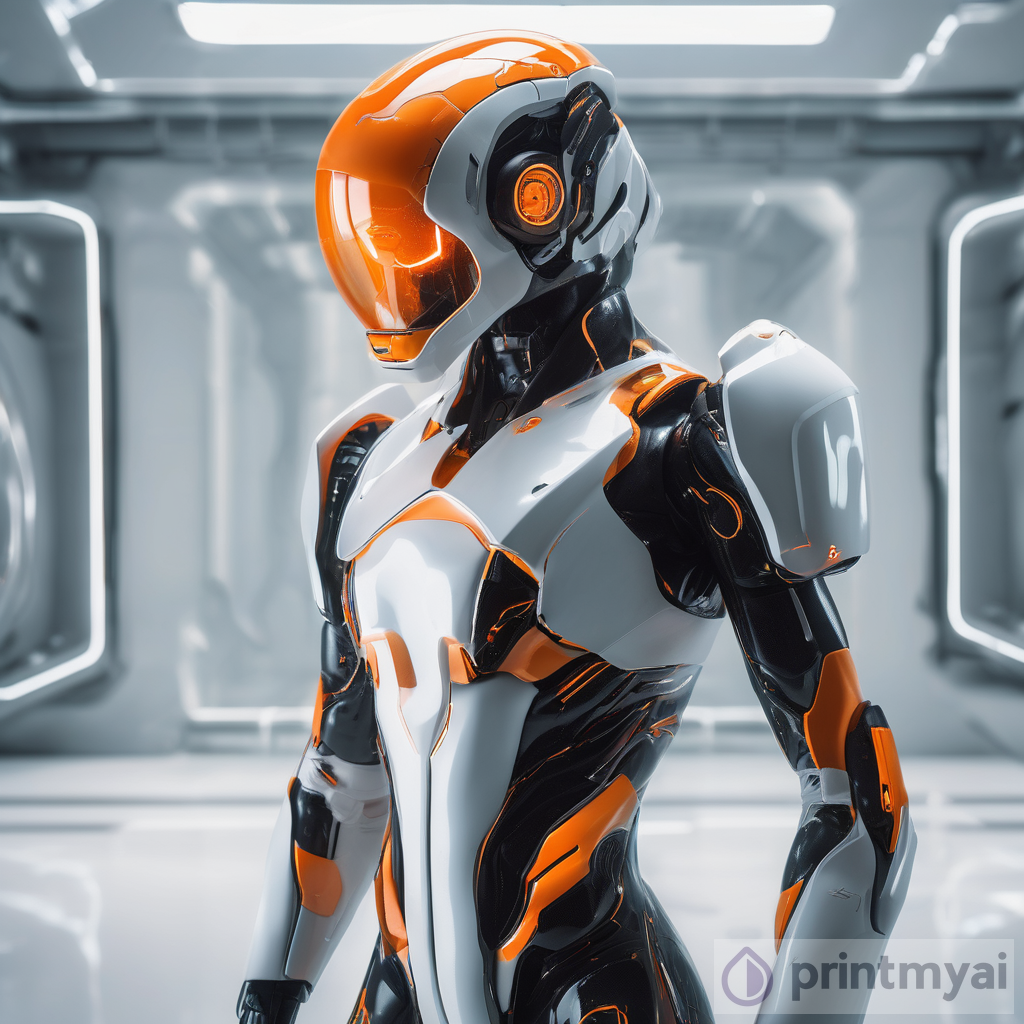 Futuristic Cybernetic Artificial Intelligence Dark Suit