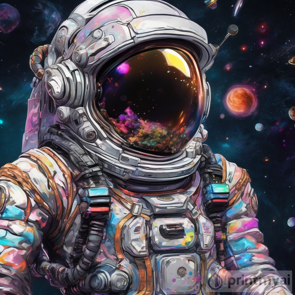 Cosmic Explorer: An Astronaut's Adventure in the Depths of Space