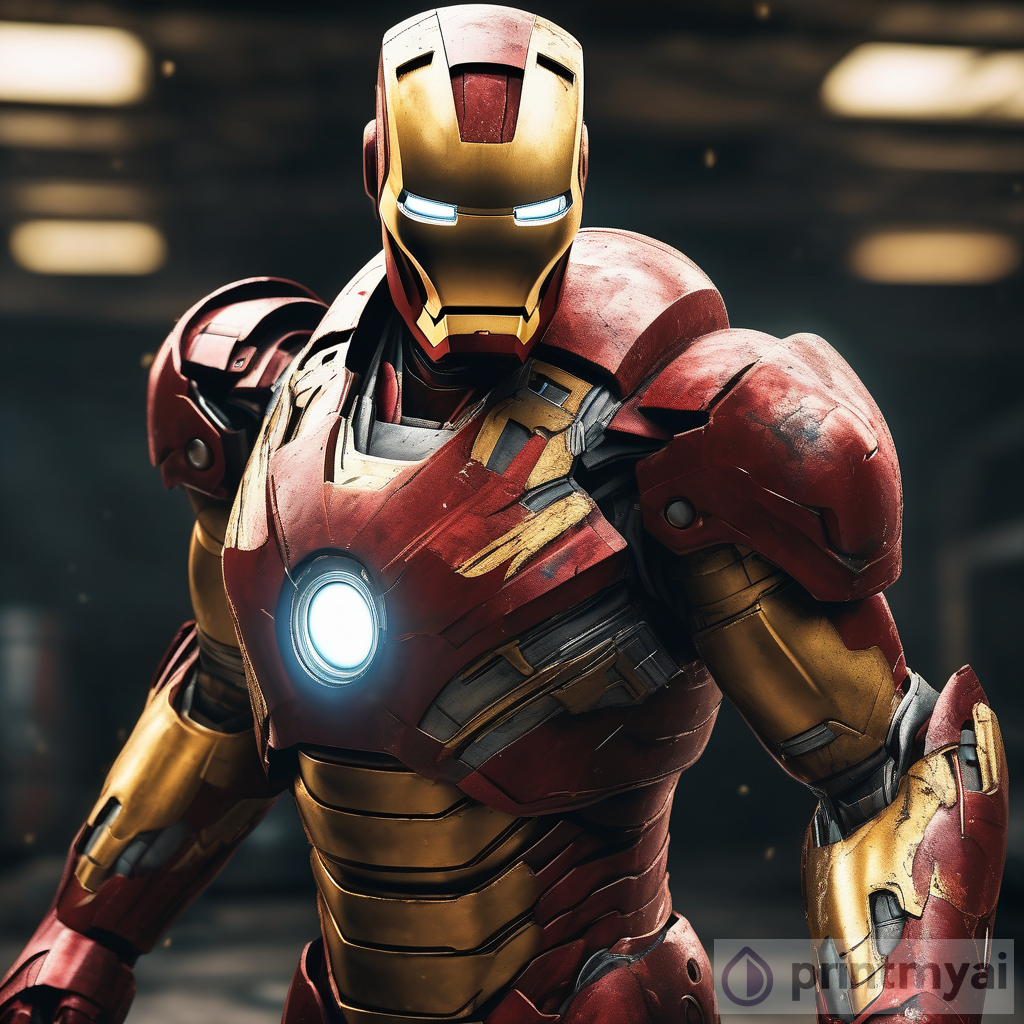 Iron Man: Photorealistic Battle-Worn Armor in High Definition 8K HDR