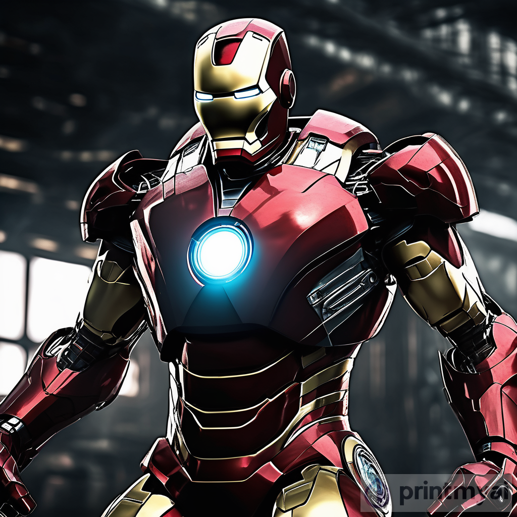 Dramatic Iron Man: Classic Suit in High Definition - 8K, HDR