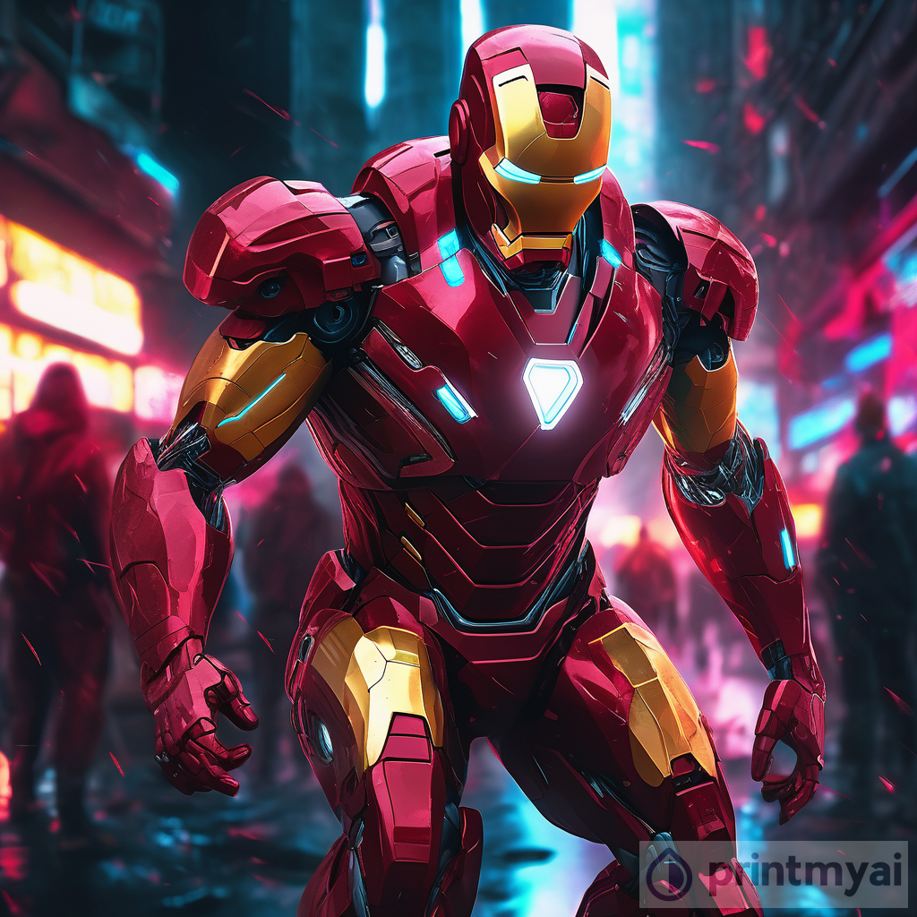 Iron Man: A Combat-Ready Cyberpunk Hero