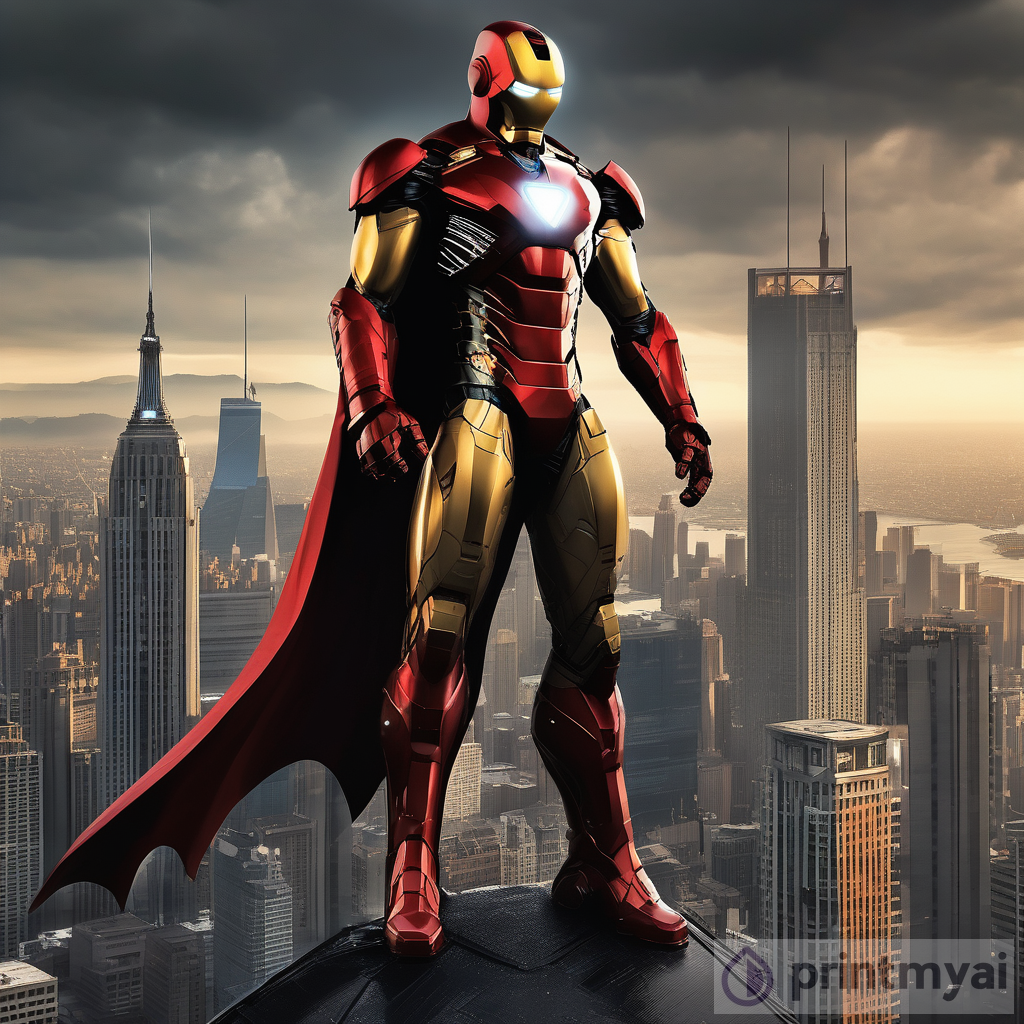 Tech-Noir Hero: The Ultimate Fusion of Iron Man and Batman