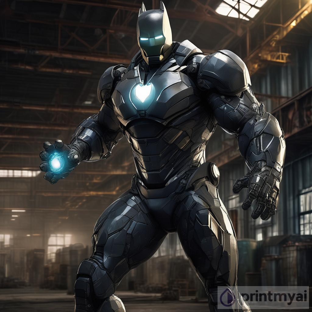 Industrial Knight: A Powerful Hybrid Suit in the Heart of Gotham's Industrial Scene
