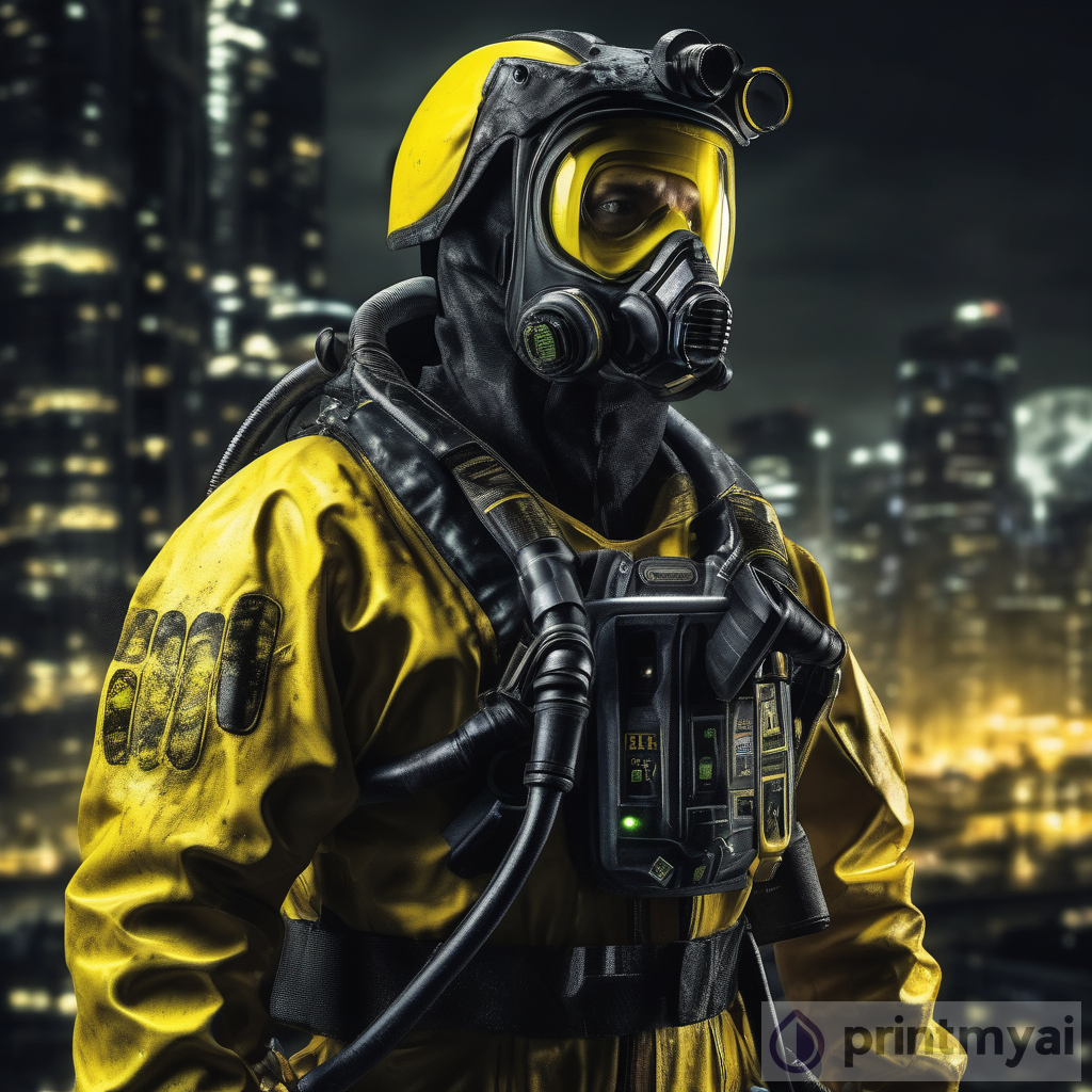 Hazardous Environment Operative in Yellow and Black Suit | The Ultimate Protector