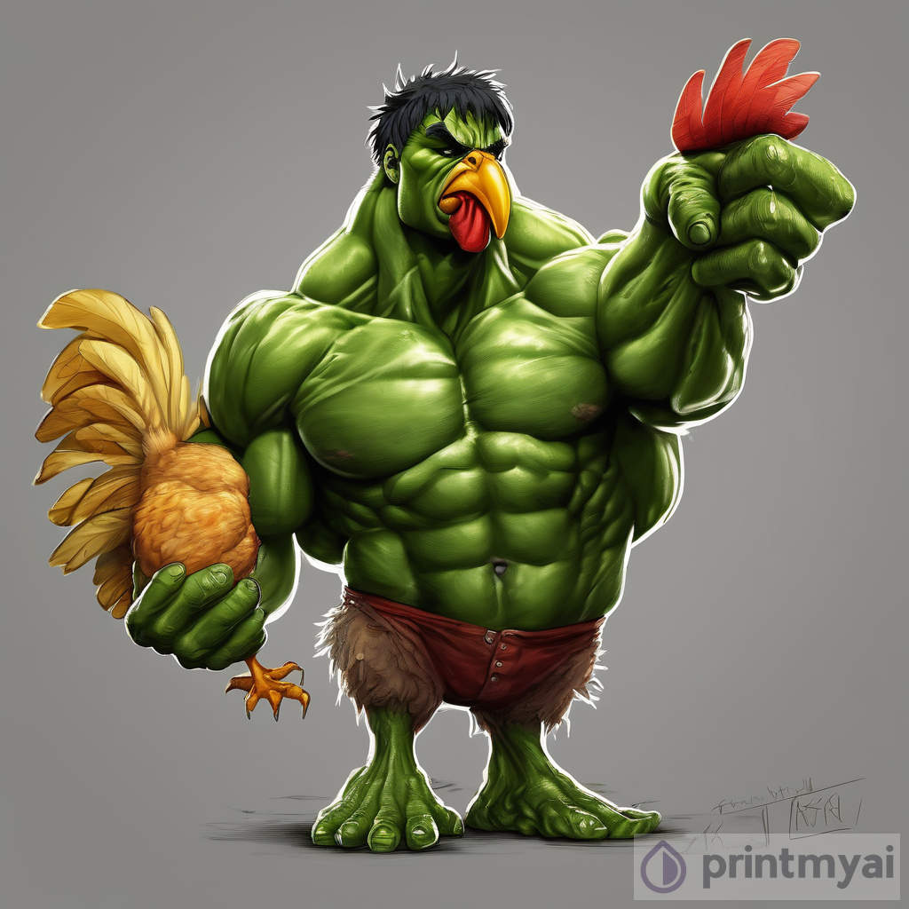 The Realistic Hulk: Unleashing His Inner Chicken