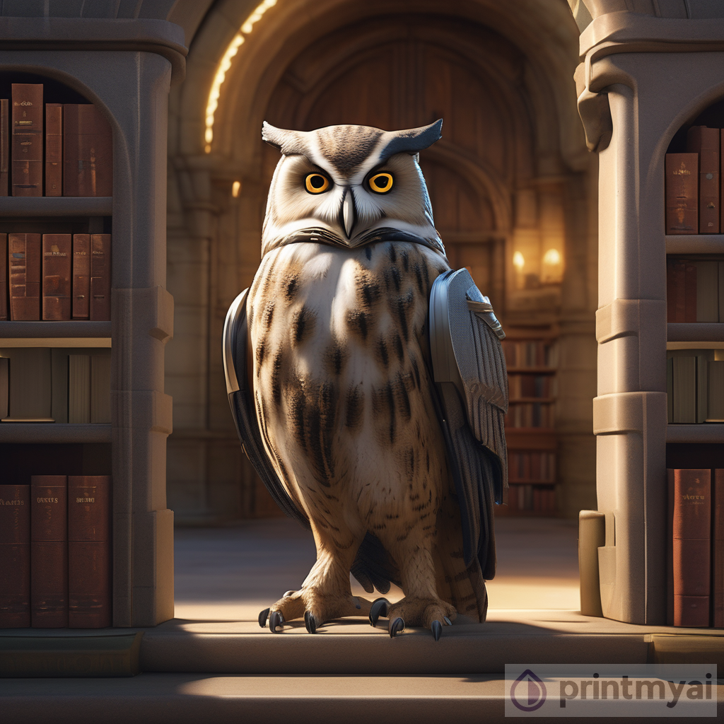 Professional Avatar for Safeguard: Resolute Owl Guarding Library Entrance