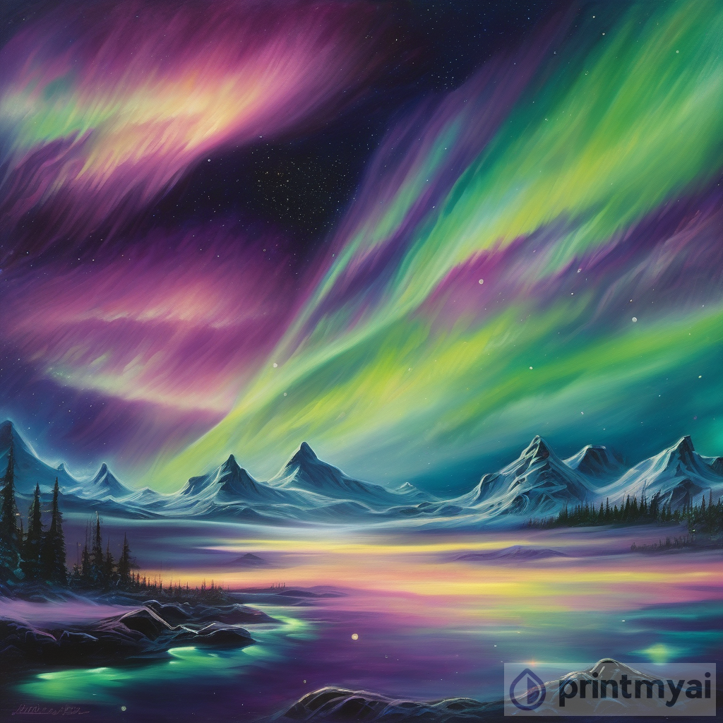 Aurora Dreamscape - Enchanting Artwork That Blends Northern Lights and Dream State