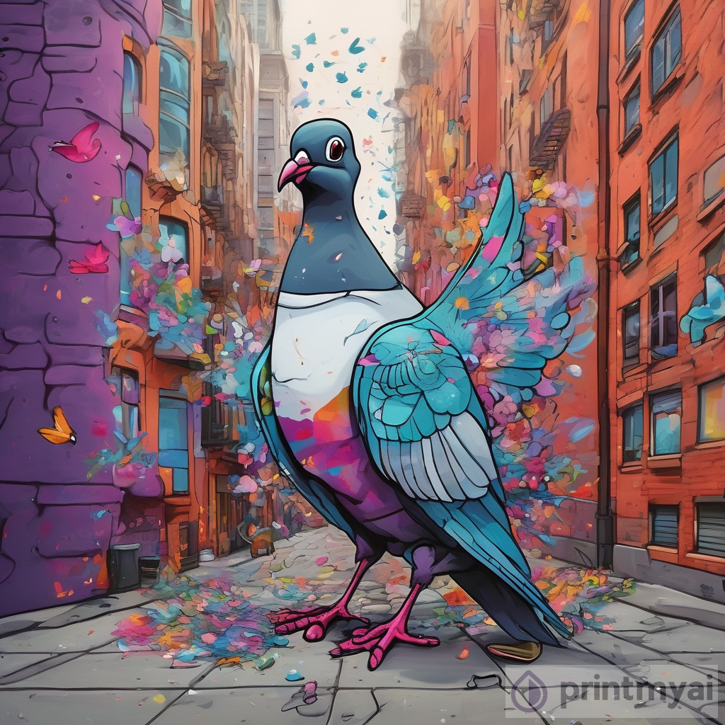 The Artistic Journey: When Street Art Meets Time-Traveling Pigeons