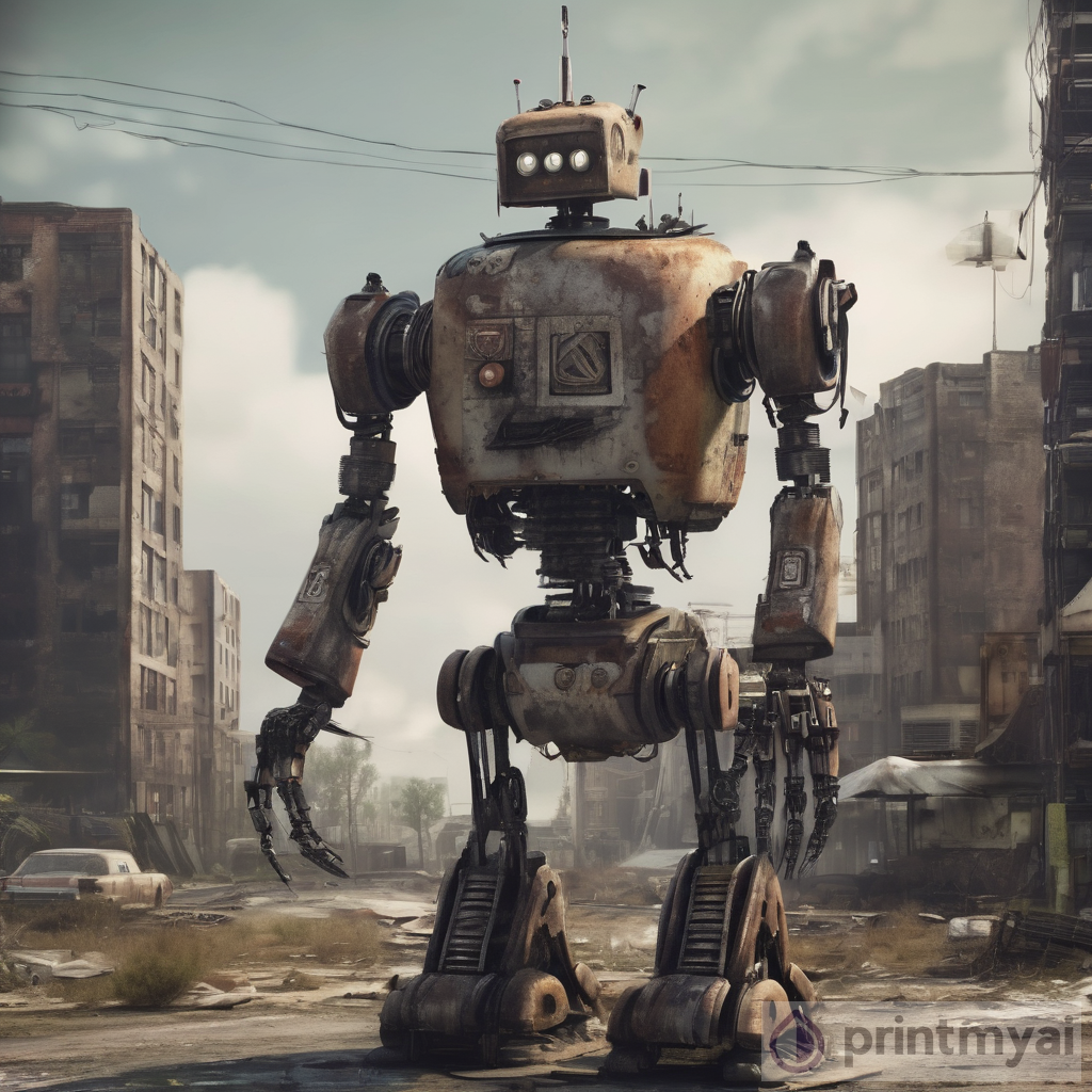 Rediscovery: A Robot's Purpose Amidst Nature's Reclaimed City