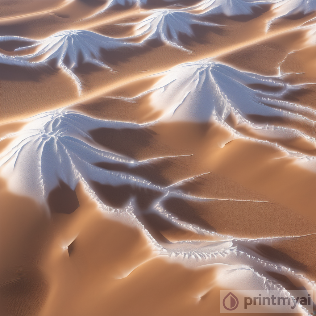 Frozen Beauty: The Sahara Desert Transformed into a Snowy Wonderland
