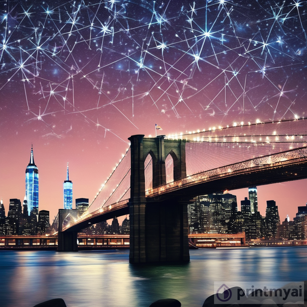 A Celestial Pathway: Brooklyn Bridge and the River of Stars