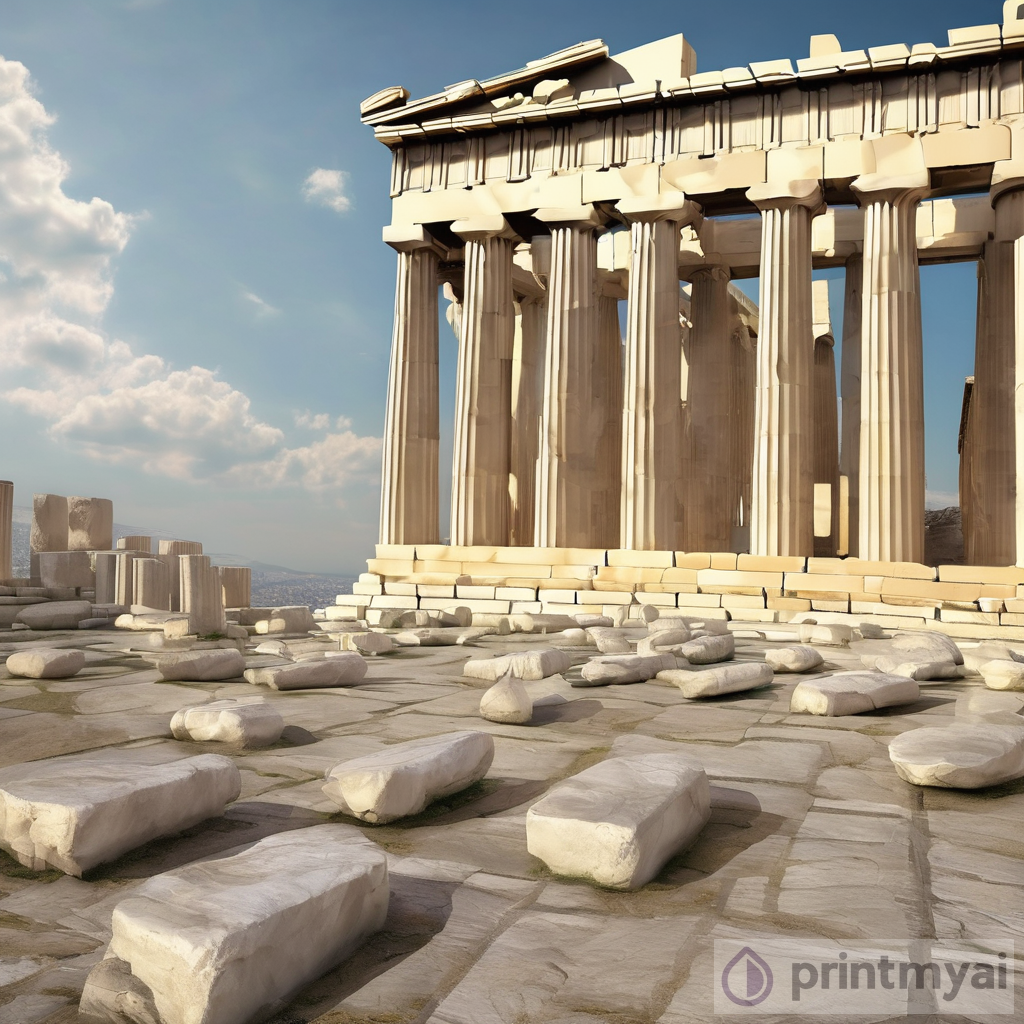 When Greek Gods United at the Parthenon - A Divine Gathering