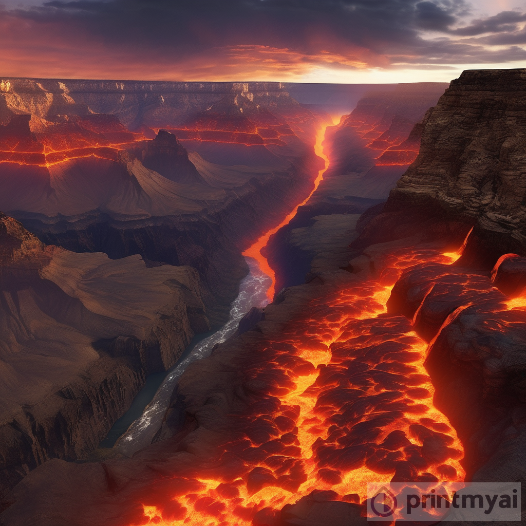 Exploring the Lava-Filled Grand Canyon: A Fiery Landscape
