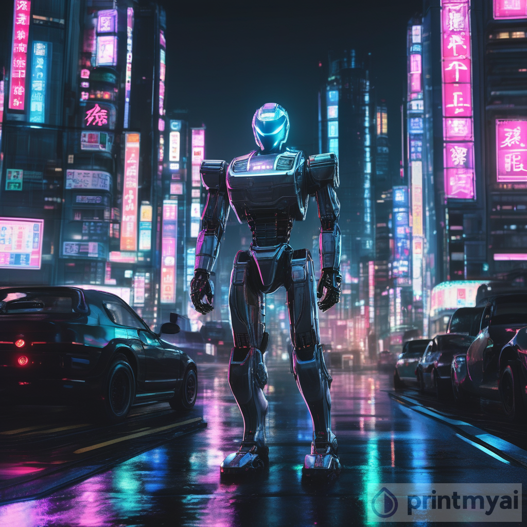 A Stunning Encounter in Cyberpunk Tokyo