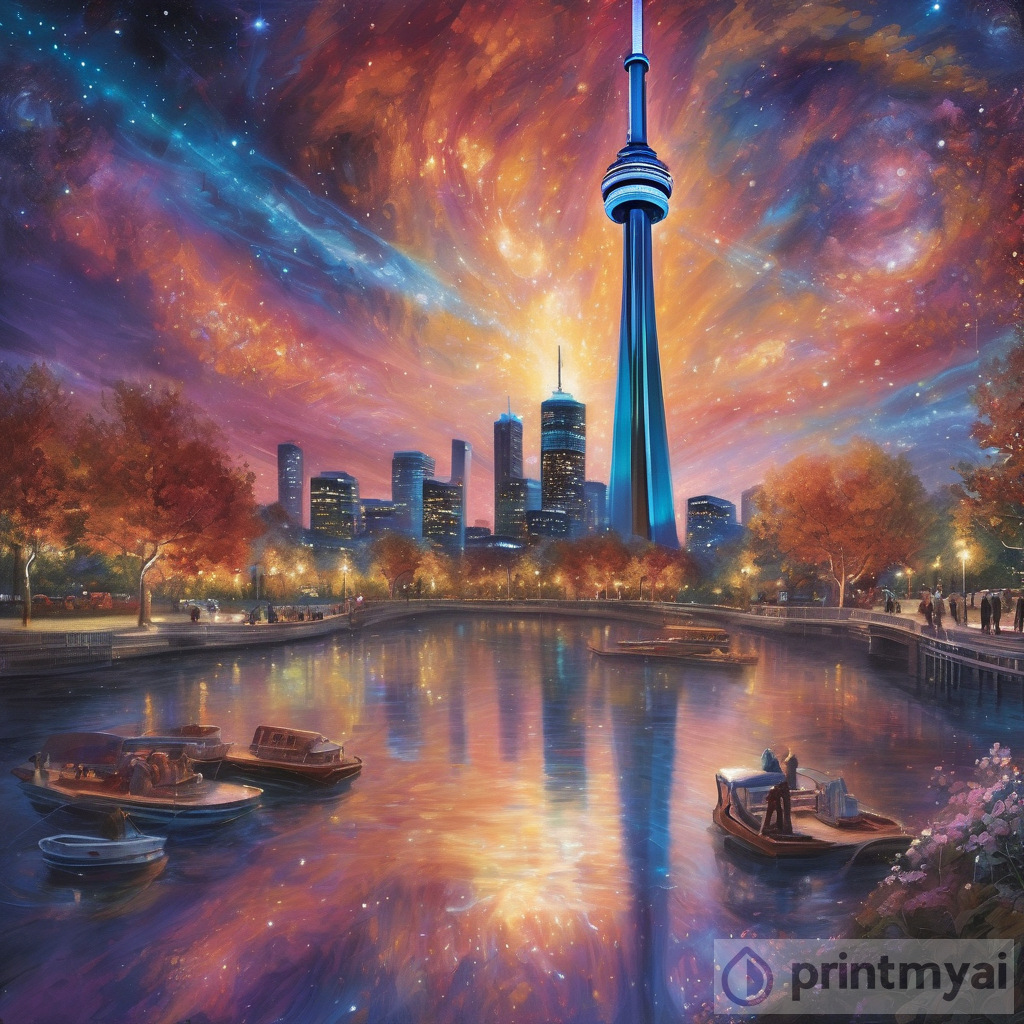 A Cosmic Journey: The CN Tower's Marvelous Transformation