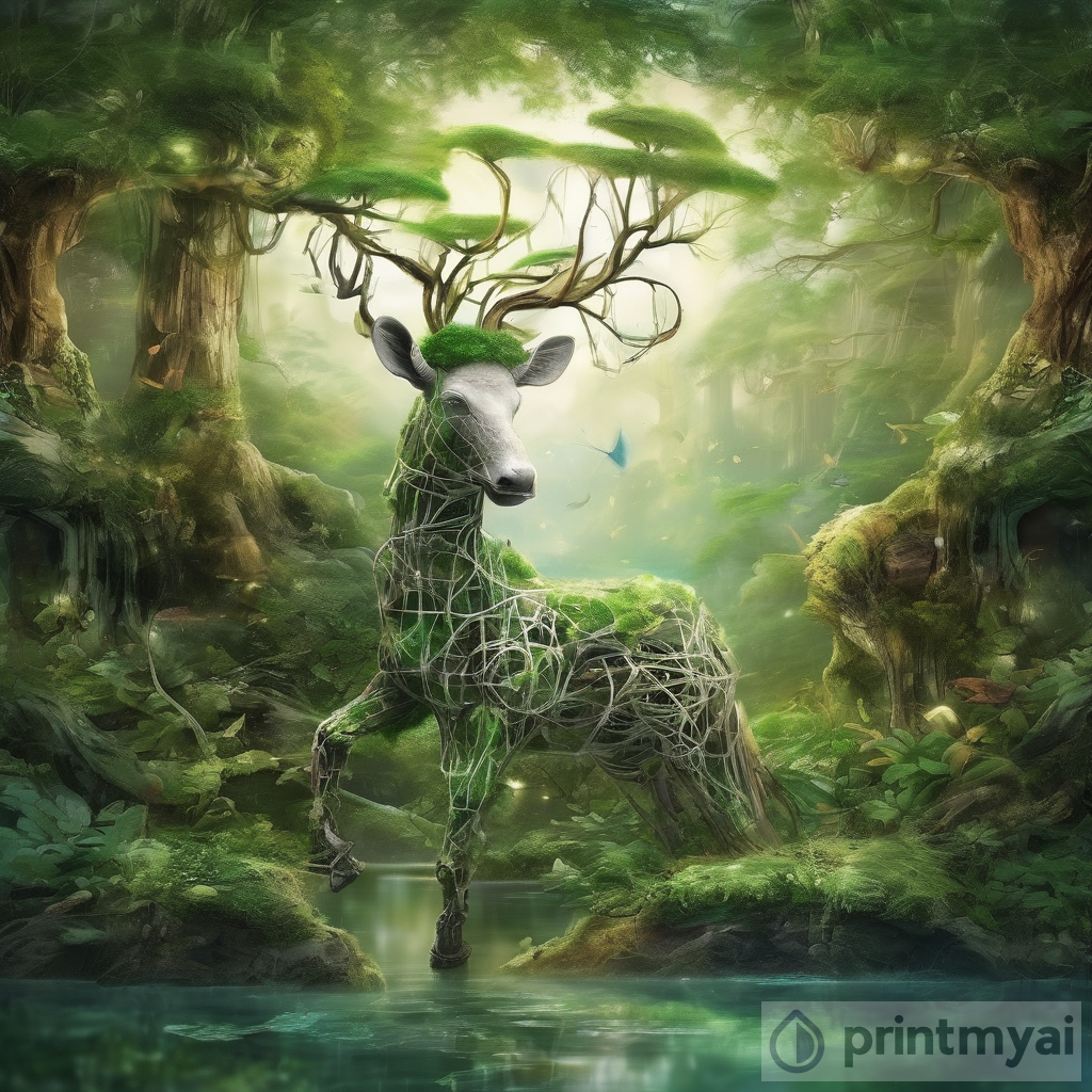 The Beauty of Harmony: Nature and Technology in Mesmerizing Artwork