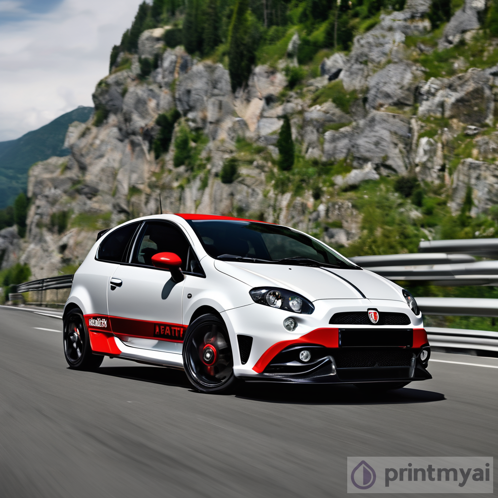 Exploring the Abarth Punto Evo Supersport: An Exhilarating Ride on a Mountain Street