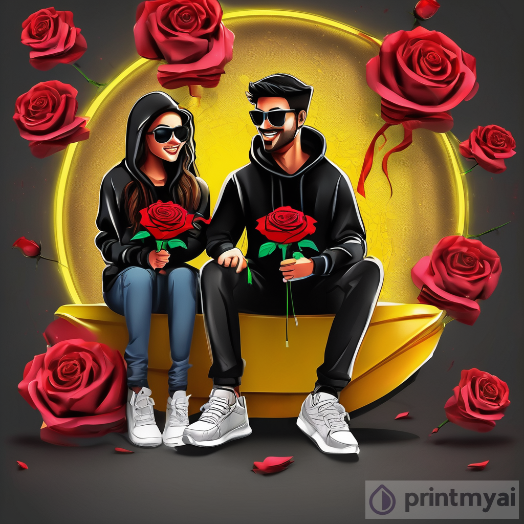 Unique and Realistic 3D Illusion Art: Happy Rose Day Proposal
