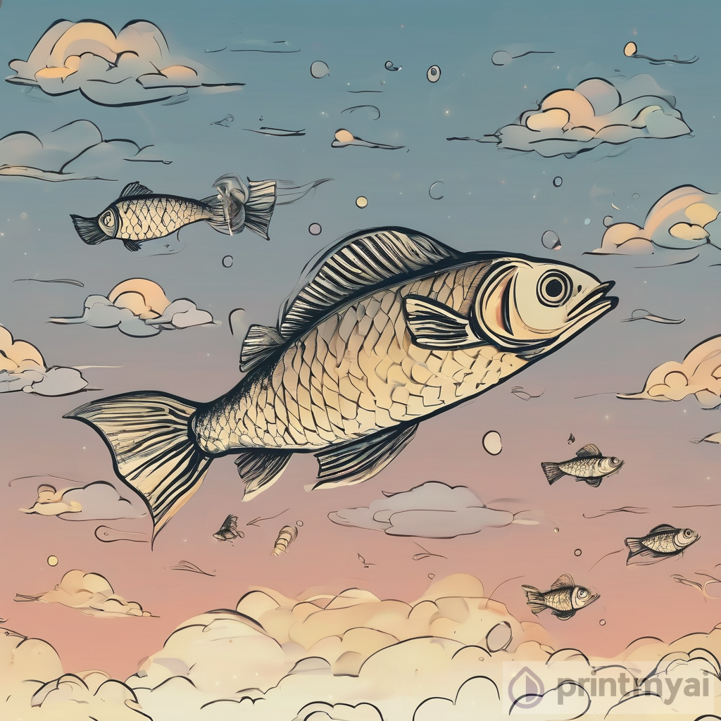 Fish Flying in the Sky: A Unique Artistic Interpretation