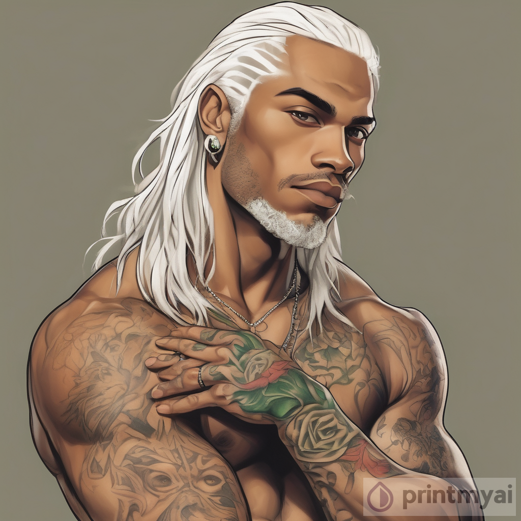 The Alluring Artistry of a Mulatto Man with White Hair