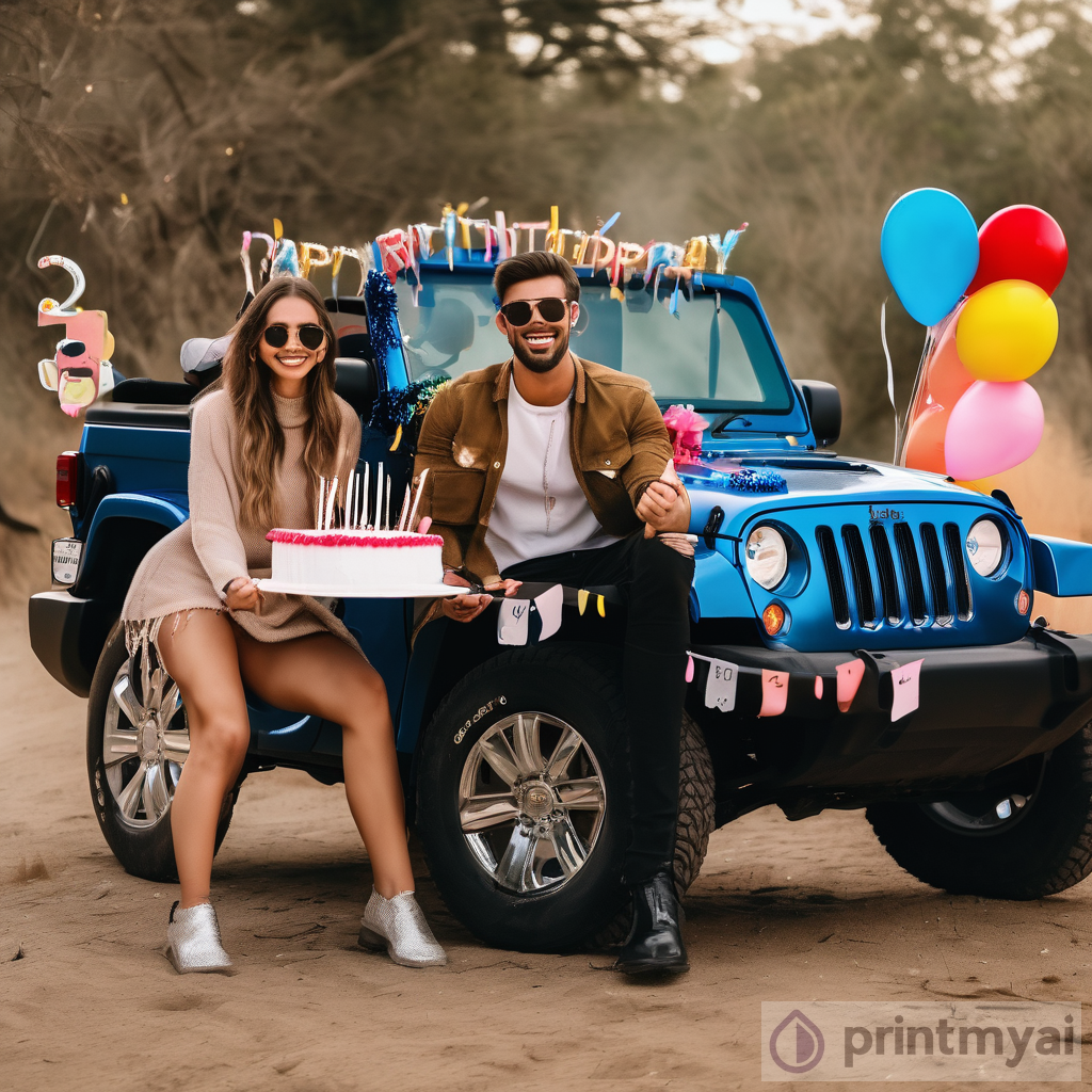 A Creative Celebration: 25th Birthday on a Jeep Wrangler