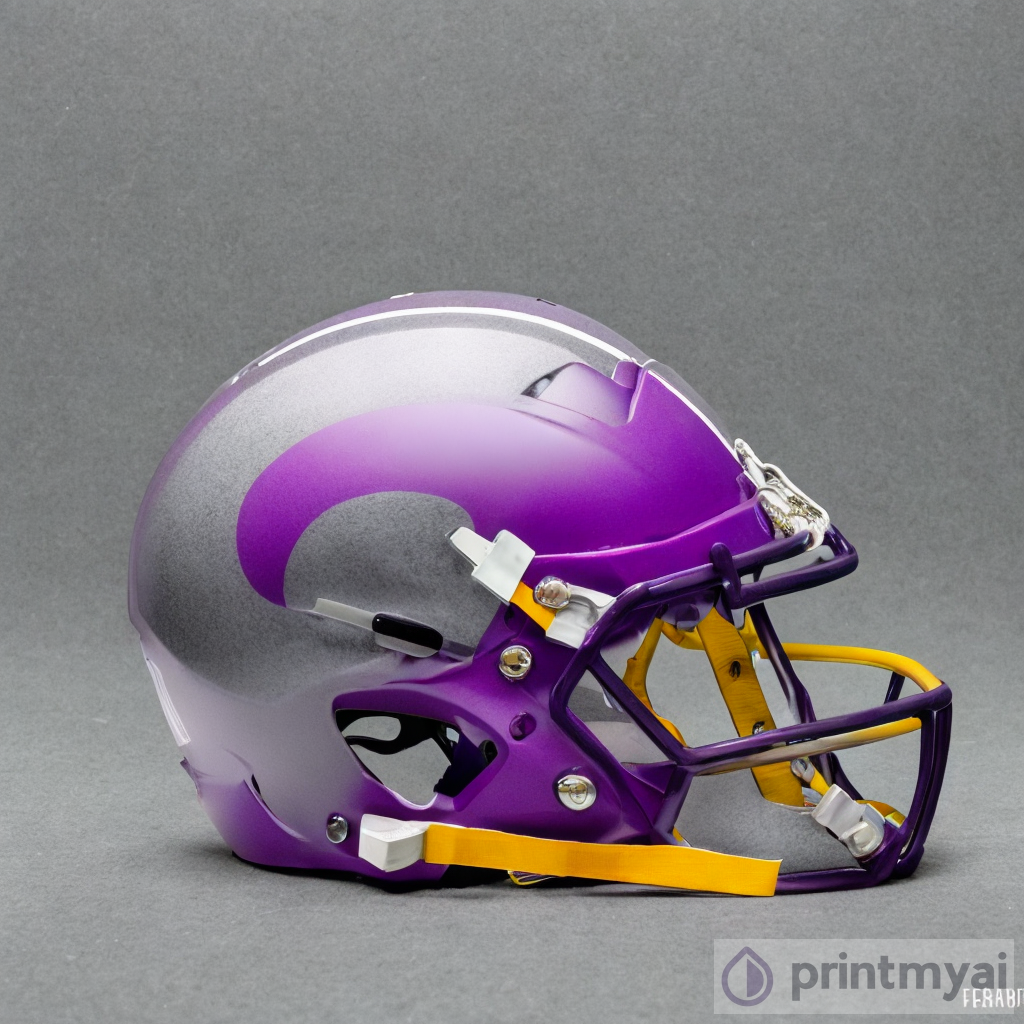 A Stunning Art Piece - Purple Football Helmet