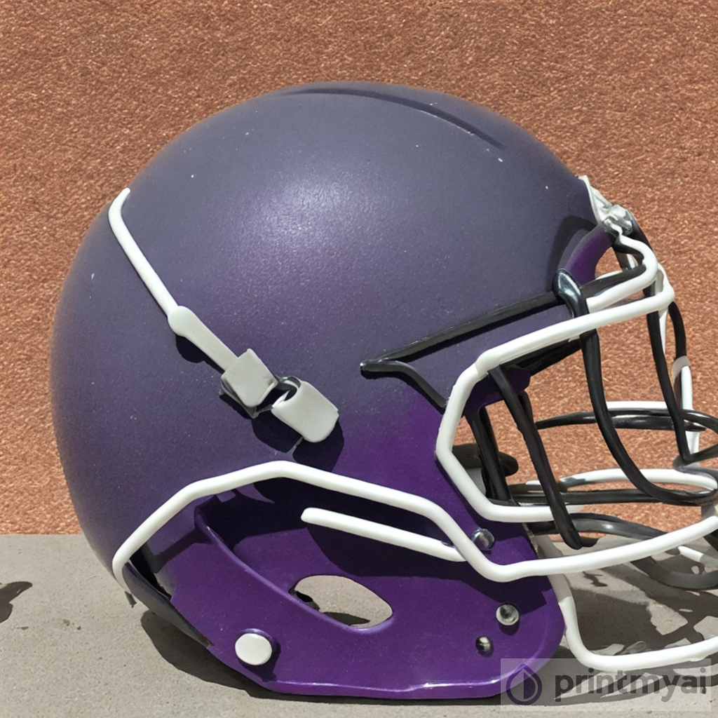 The Beauty of the Purple Football Helmet