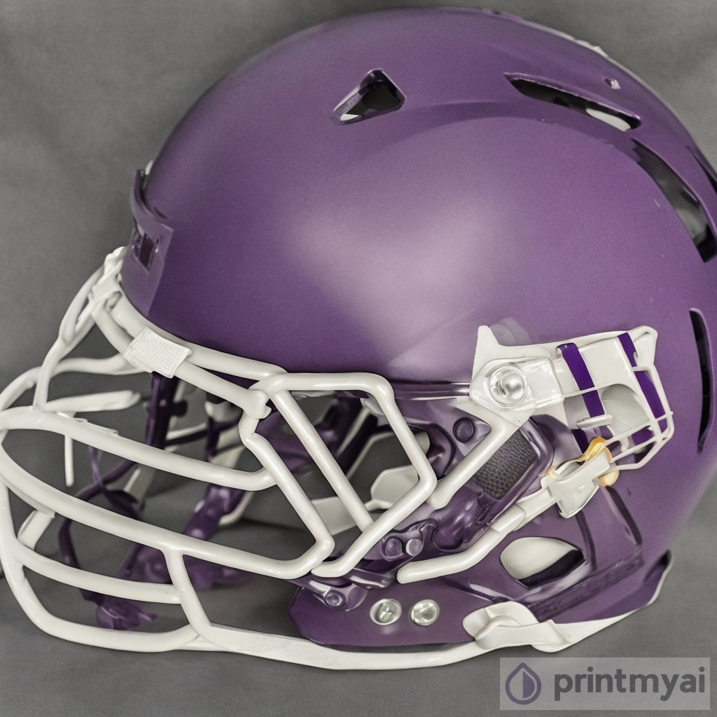 The Alluring Aesthetics of a Plain Purple Football Helmet