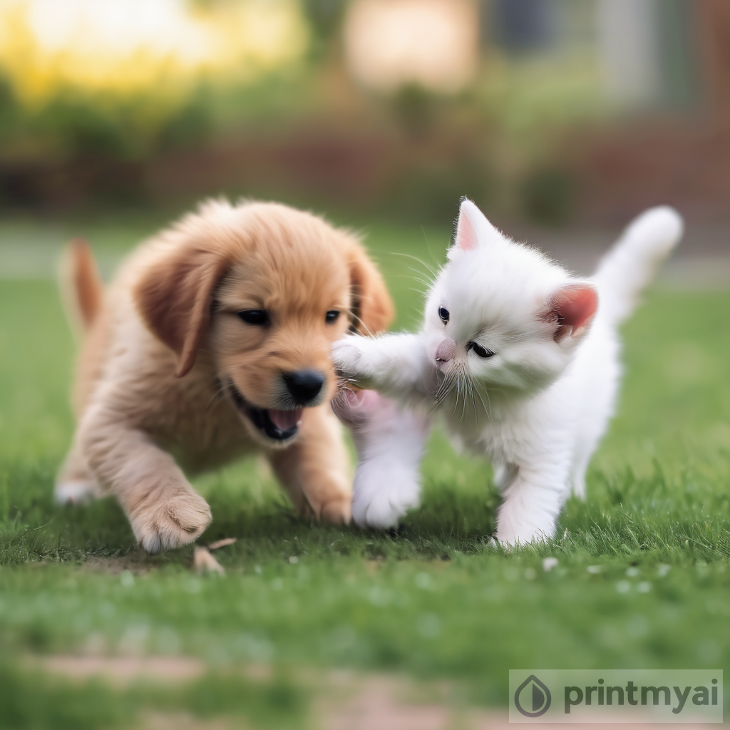 The Adorable Friendship Between a Cat and a Puppy