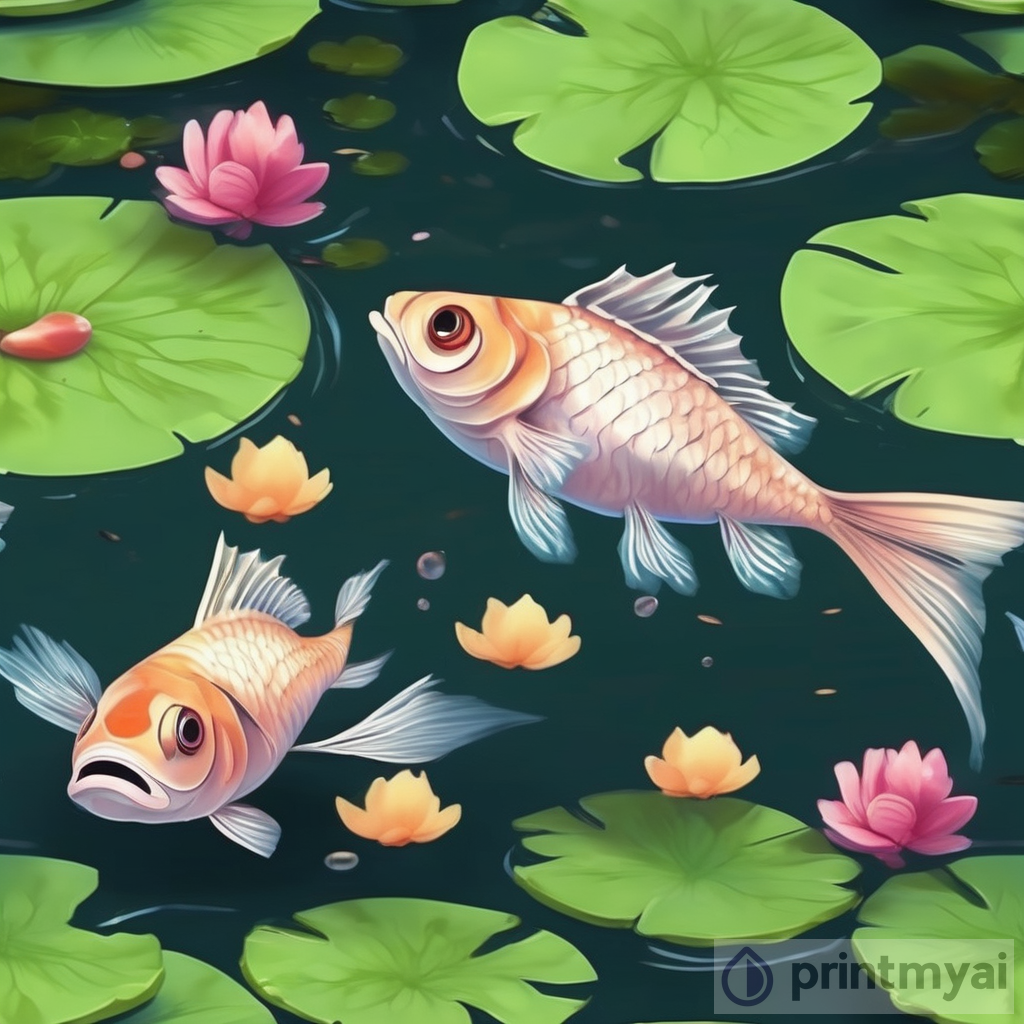 Exploring the Beauty of Cute Realistic Fish in a Pond