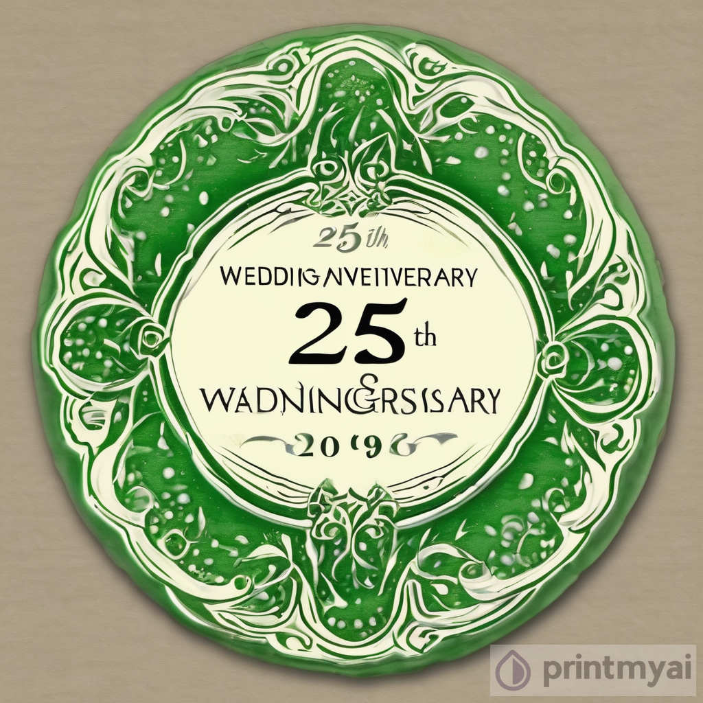 Celebrating 25 Years of Love: Bottle Label for the 25th Wedding Anniversary