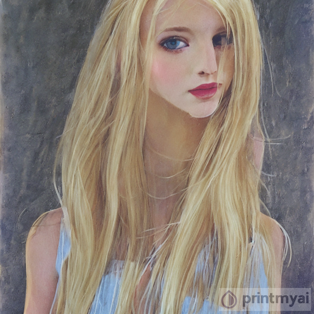 Blond Girl - A Captivating Artwork
