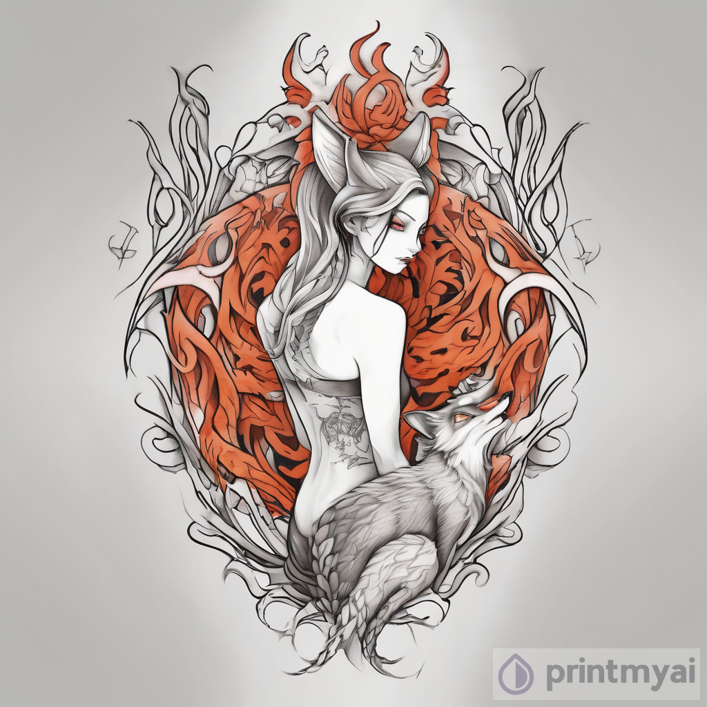 The Alluring Beauty of the 9-Tailed Vixen Tattoo