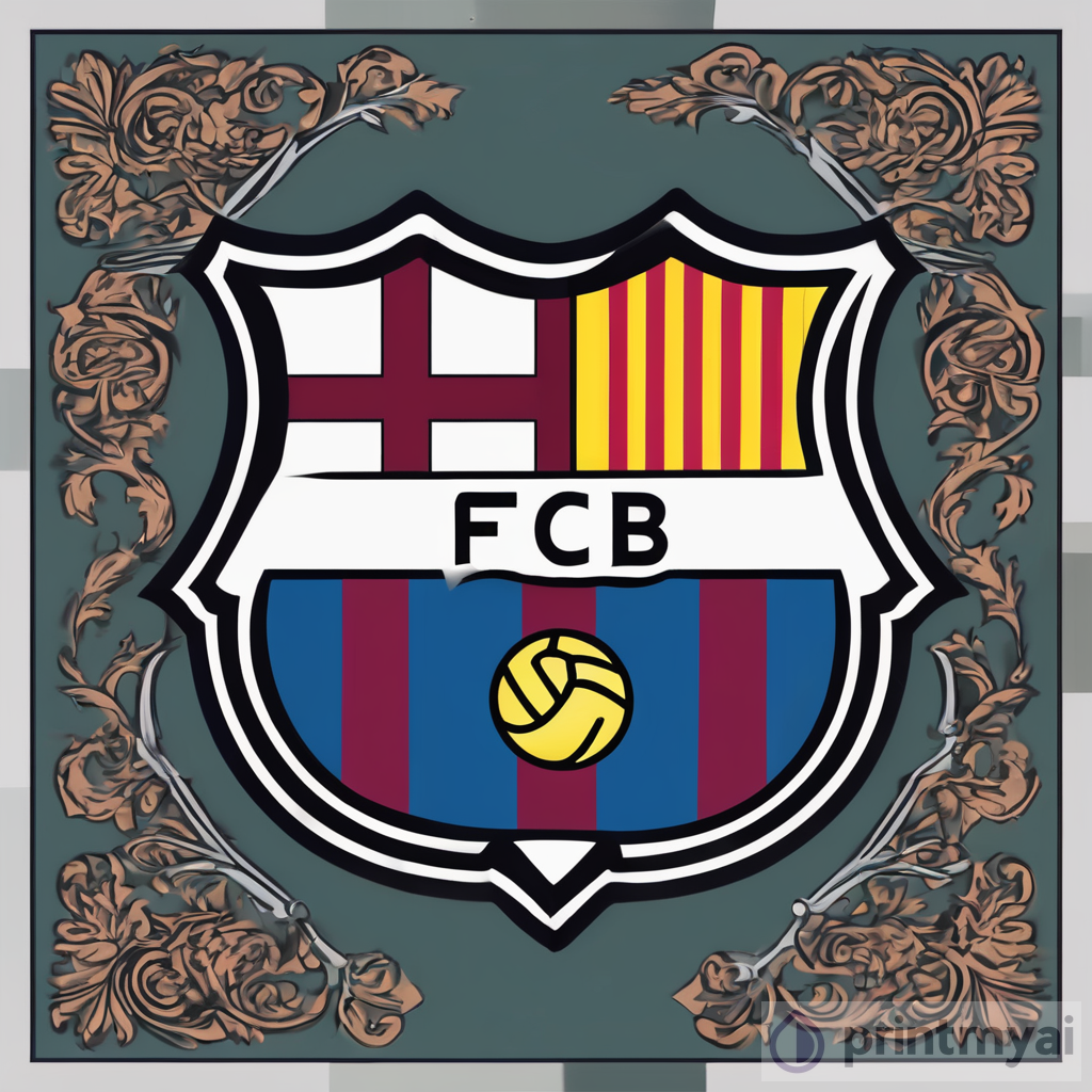 Mixing FC Barcelona and Lech Poznań Logos: A Creative Art Combination
