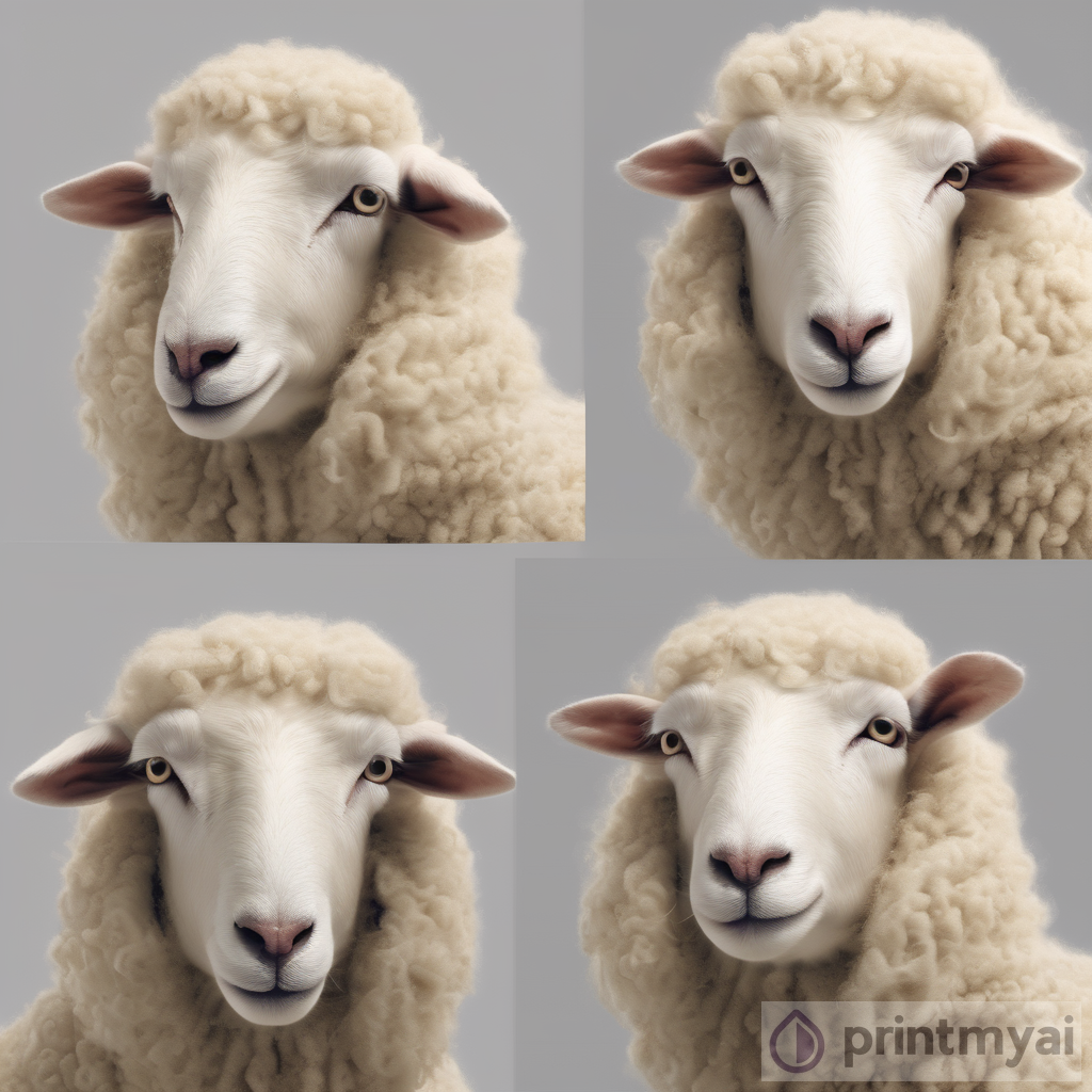 Blond-Haired Man Transformed into a Sheep: Exploring Artistic Metamorphosis