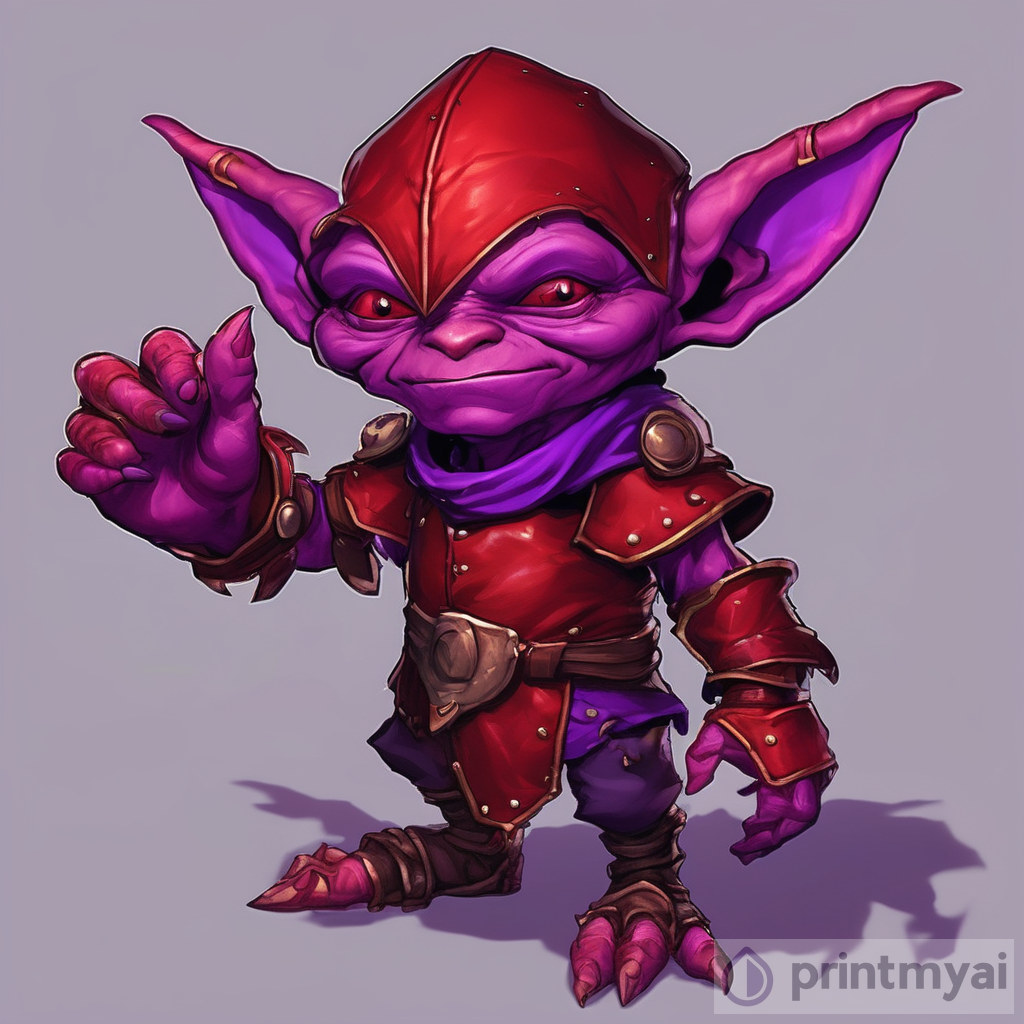 The Red Goblin: A Mysterious Aura of Purple Energy