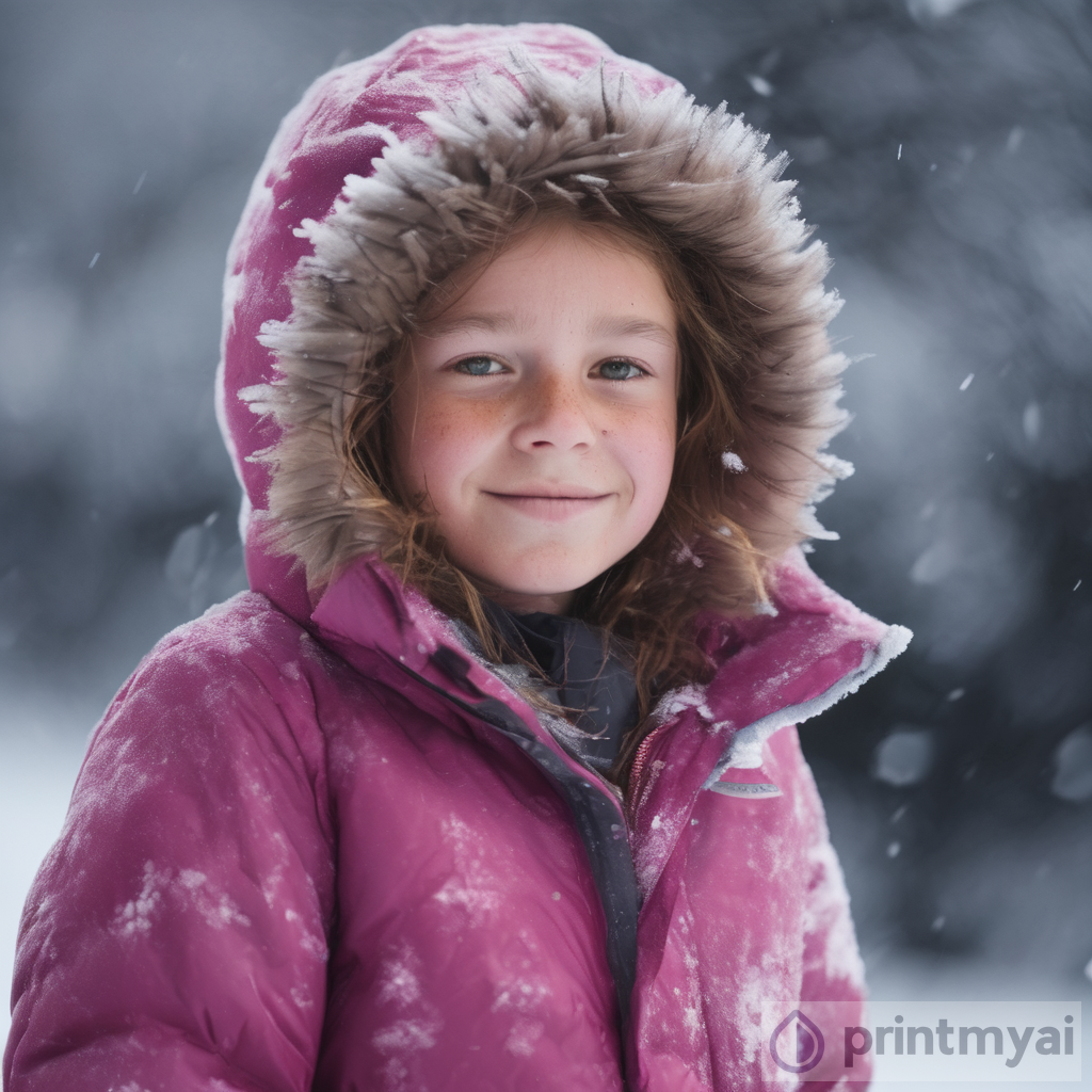 Year 5 Girl in Cold - Art that Captures the Chill