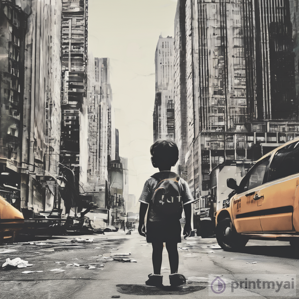 Exploring the Struggles of a Lost Child in the City