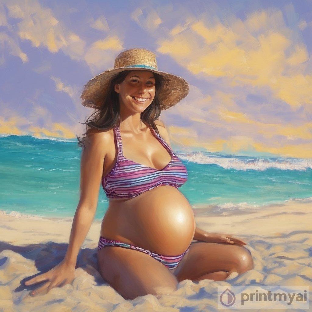 Celebrating Motherhood: The Beauty of a Pregnant Woman in a Bikini