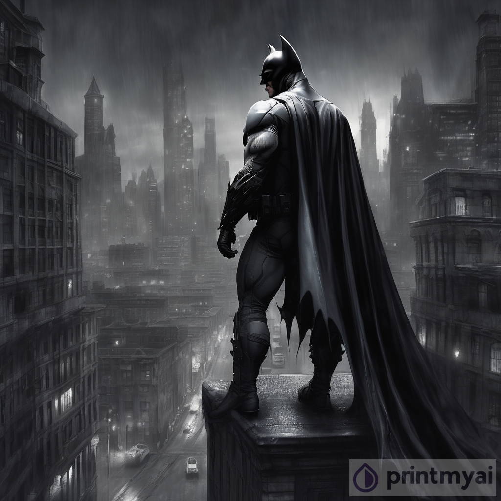 Batman: The Dark Knight Watching Over Gotham